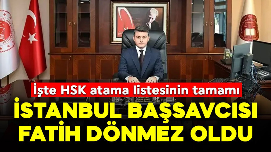 İstanbul Cumhuriyet Başsavcılığı'na Fatih Dönmez atandı