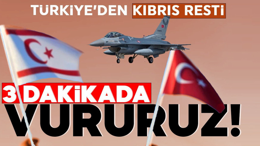 İlk kez tv100 duyuruyor! Türkiye'den Kıbrıs resti: "3 dakikada müdahale ederiz"