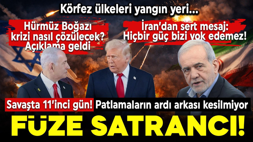 Savaş 11'inci gününde! Trump gözünü Hürmüz'e dikti! 'Savaş büyük ölçüde tamamlandı'