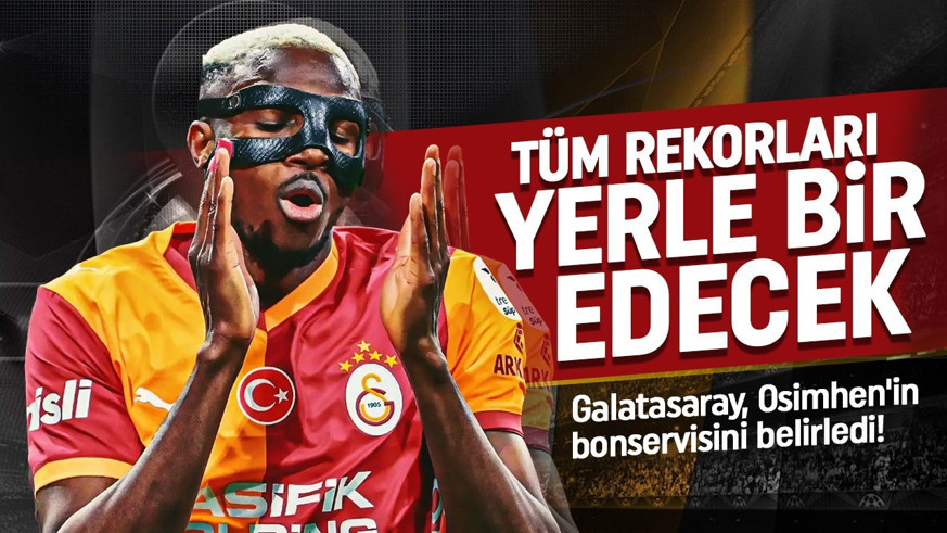 Tüm rekorları yerle bir edecek! Galatasaray, Osimhen'in bonservisini belirledi!