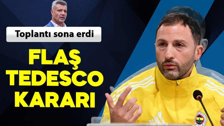 Toplantı sona erdi: Fenerbahçe'de flaş Tedesco kararı
