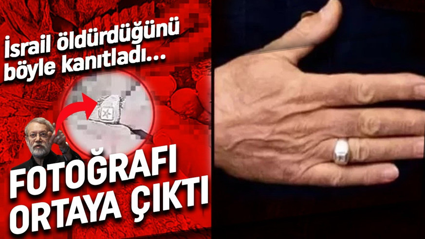 İsrail basınından Laricani fotoğrafı: 'Yüzüğünden tanındı'