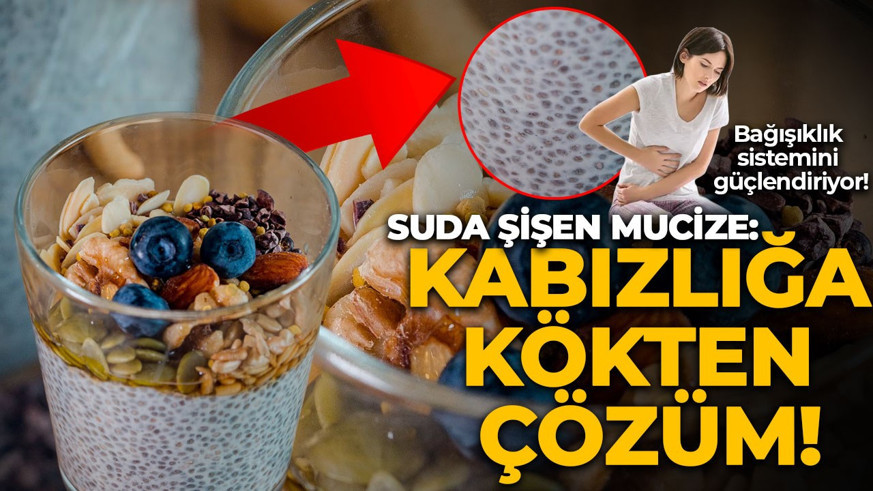 Suda şişen mucize: Kabızlığı kökünden çözüyor, bağışıklık sistemini güçlendiriyor!
