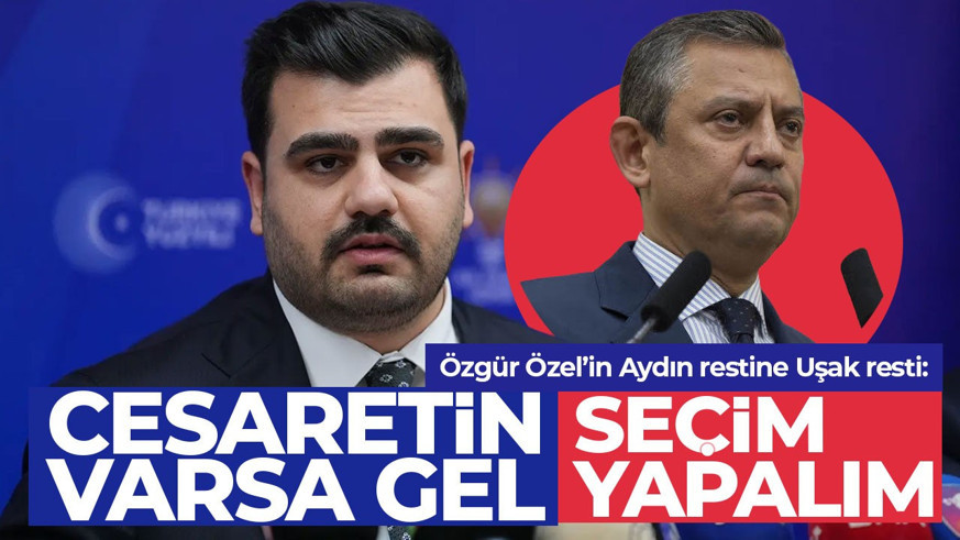 AK Partili İnan'dan Özgür Özel’in Aydın restine Uşak resti: Cesaretin varsa gel seçim yapalım