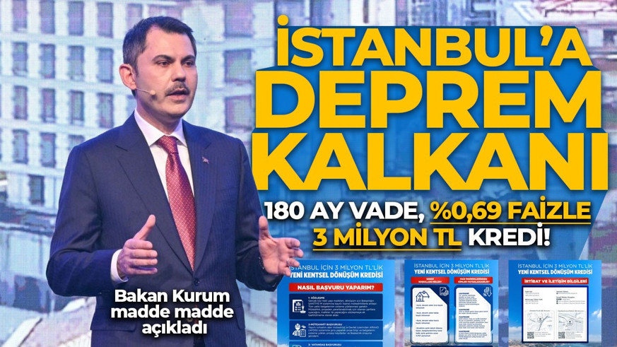 İstanbul'a yeni destek paketi! Kentsel dönüşüm kredisinin detayları belli oldu: Bakan Kurum madde madde açıkladı