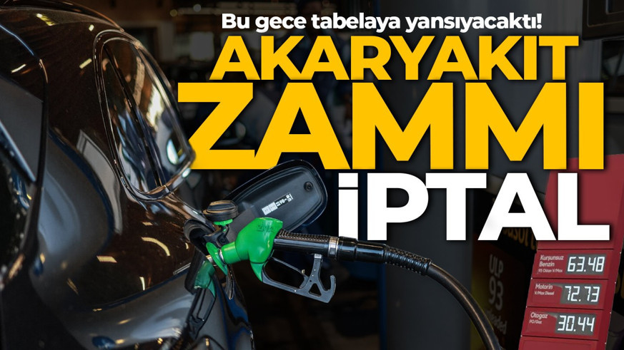 Bu gece tabelaya yansıyacaktı! Zamlar iptal edildi