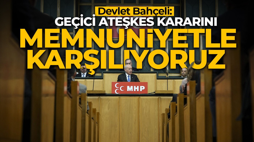 Devlet Bahçeli'den ateşkes açıklaması: Kalıcı çözümün yolu silahtan değil, diyalogdan geçmektedir