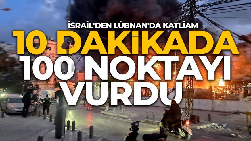 İsrail sivilleri hedef aldı! 10 dakikada 100 nokta vuruldu! Onlarca ölü, yüzlerce yaralı var!