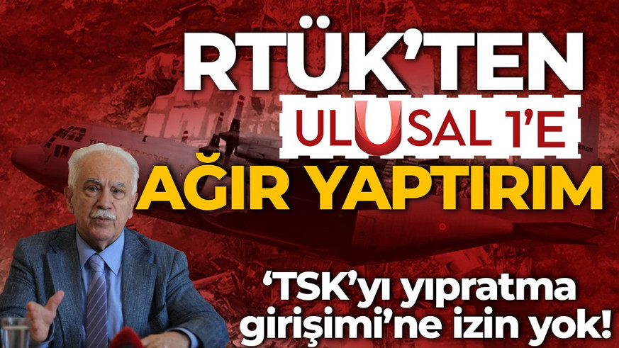Perinçek’in iddiasına RTÜK'ten ağır yaptırım! 'TSK'yı yıpratma girişimine izin yok'