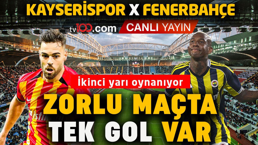 Süper Lig’de zorlu maç! Fenerbahçe, Kayserispor ile karşı karşıya! Maçta tek gol var