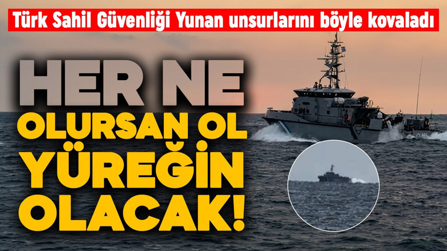 Türk balıkçıya taciz! Türk Sahil Güvenliği, Yunan unsurlarını böyle kovaladı: Onlar vazgeçmiyor, biz de vazgeçmeyeceğiz