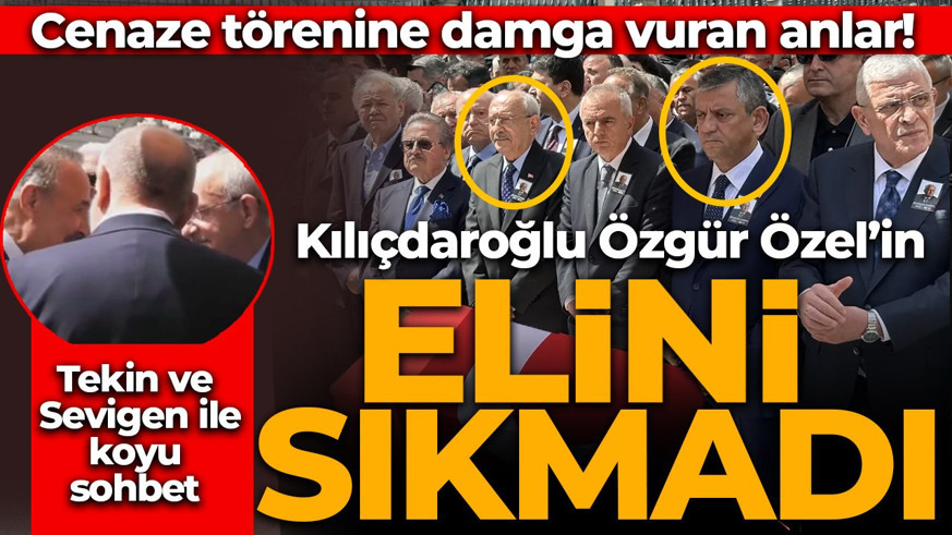 Cenazede soğuk rüzgarlar esti! Özgür Özel ve Kemal Kılıçdaroğlu tokalaşmadı! Özel'den açıklama geldi