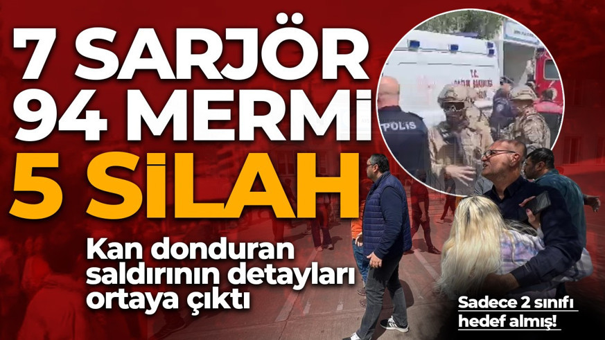 Kahramanmaraş'ta kan dolduran saldırının detayları ortaya çıktı: 7 şarjör, 94 mermi, 5 silah!