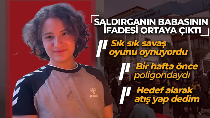 Kahramanmaraş'taki saldırganın babasının ifadesi ortaya çıktı: Psikolog uyardı... 'Onu poligona götürdüm'