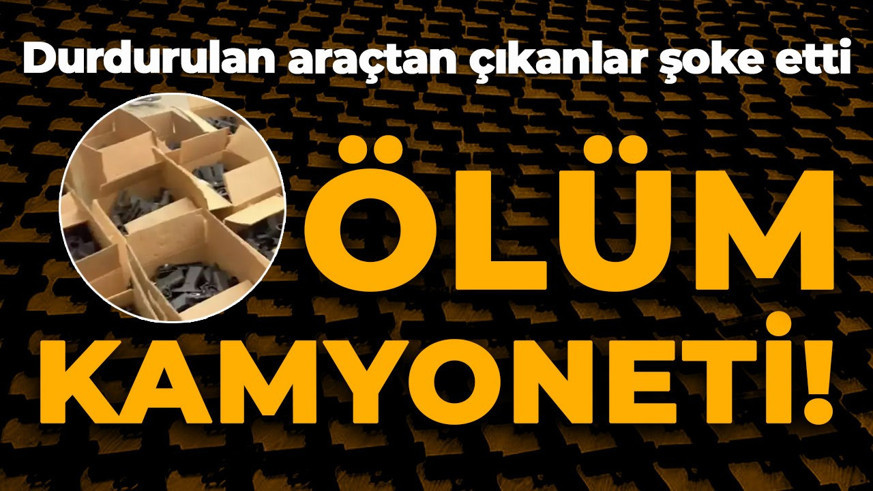 İstanbul'da durdurulan araçtan çıkanlar şoke etti: "Ölüm kamyoneti!"