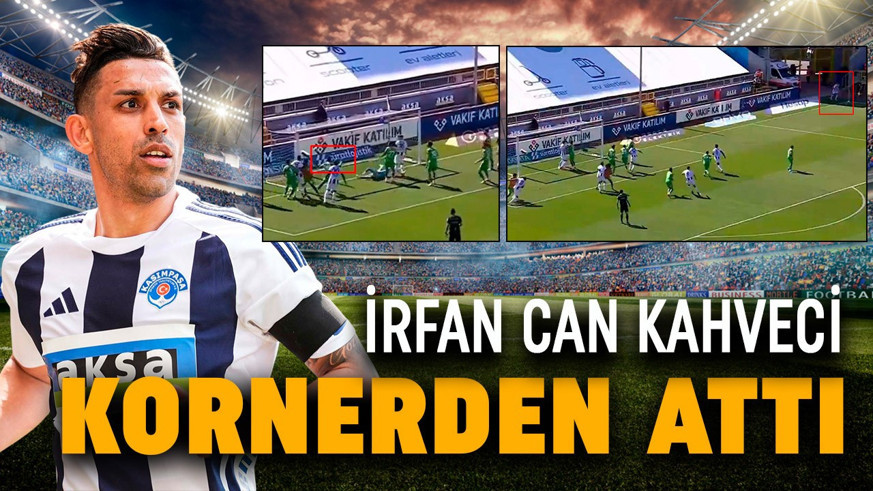 Kasımpaşa-Alanyaspor maçında yok artık dedirten gol! İrfan Can Kahveci kornerden attı, sosyal medya yıkıldı