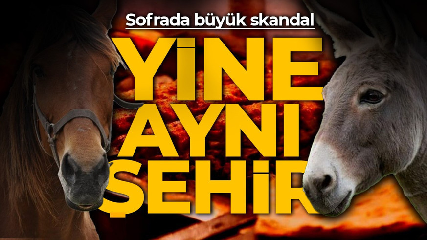 Bakanlık tek tek ifşa etti! Aynı şehir aynı skandal! Yine at eşek eti yedirmişler