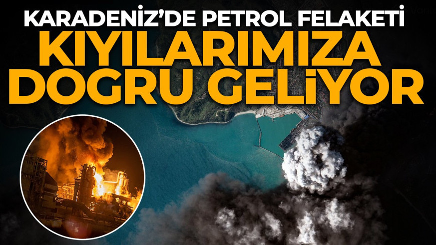 Karadeniz'de büyük tehlike! Türkiye'ye kadar gelecek: Rus rafinerilerinden binlerce ton petrol sızdı