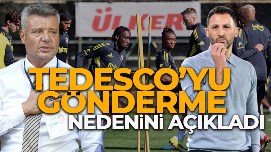 Tedesco’nun gönderilme nedeni belli oldu! Sadettin Saran, futbolculara tek cümleyle açıkladı!