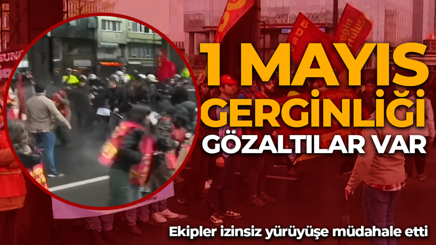 Mecidiyeköy'de izinsiz yürüyüşe müdahale! 350 gözaltı var