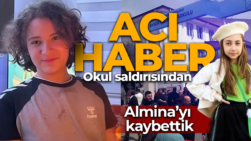 Kahramanmaraş'taki okul saldırısından bir acı haber daha! 11 yaşındaki Almina hayatını kaybetti