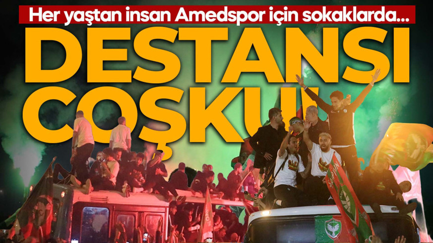 Amedspor Süper Lig’e yükseldi! Diyarbakır bayram yerine döndü! Kutlamalarda coşku tavan yaptı