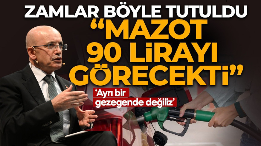 Bakan Şimşek açıkladı! Mazot 90 lirayı görecekti! Akaryakıta eşel mobil desteği! 'Ayrı gezegende değiliz, etkileneceğiz'