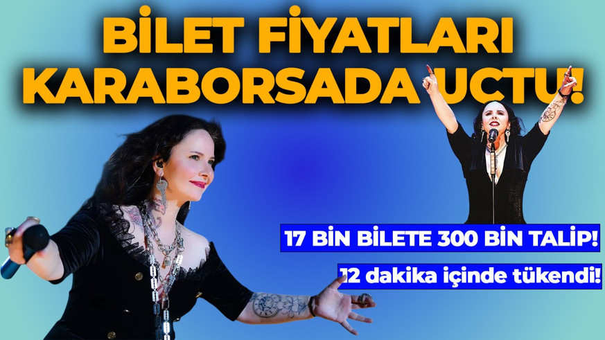 Şebnem Ferah'ın konser biletleri izdiham yarattı! Bilet fiyatları karaborsada uçtu: 17 bin bilete 300 bin talip
