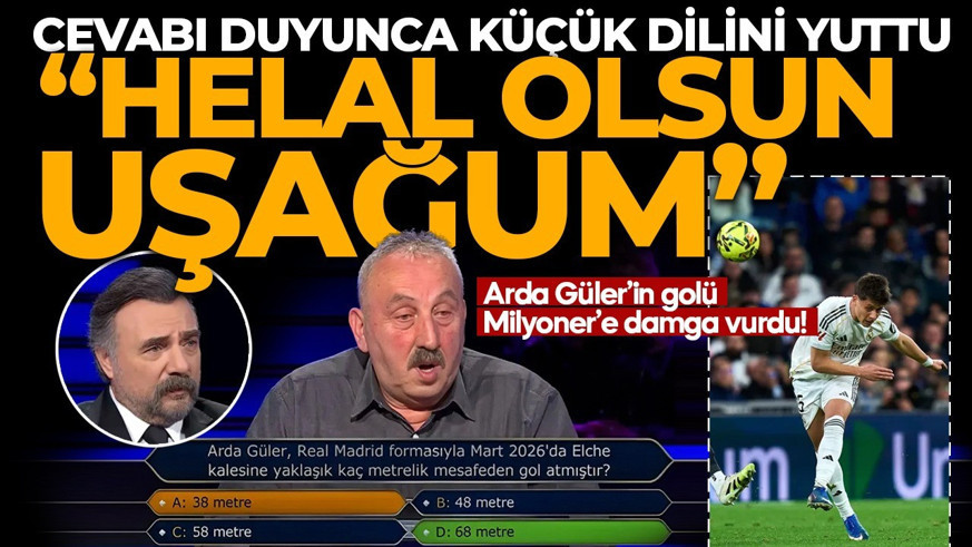 Arda Güler’in golü Milyoner’e damga vurdu! "58 metreden atamaz” dedi, gerçeği duyunca şoke oldu: Helal olsun uşağum!