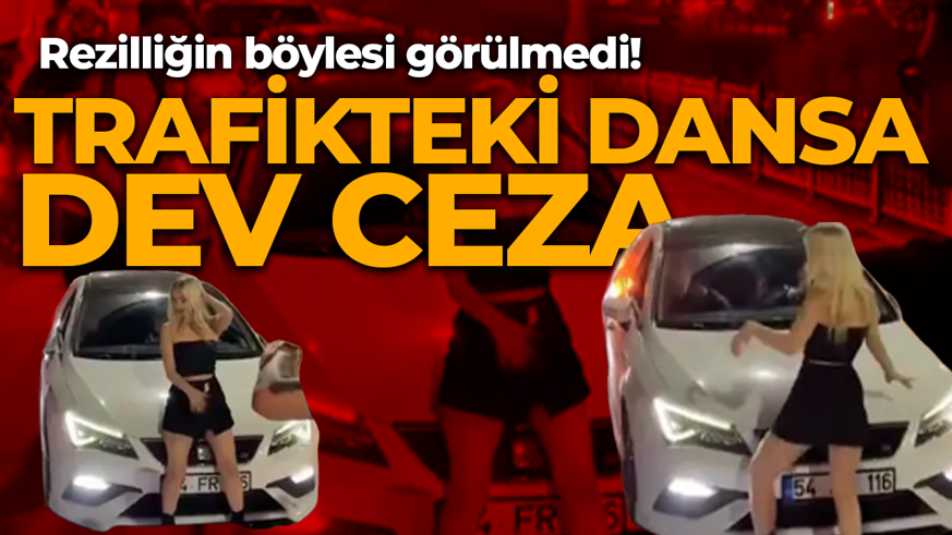Sakarya'da "Pahalı" dans! Trafiği durdurup aracın önünde dans etti: Bedeli ağır oldu