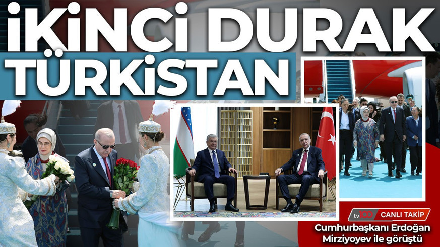 Cumhurbaşkanı Recep Tayyip Erdoğan, TDT Gayriresmi Zirvesi için Türkistan'a geldi