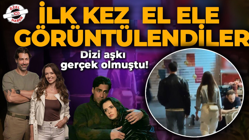 Dizi aşkı gerçek olmuştu! Sarp Levendoğlu kalbini Felicia Sağnak el ele ilk kez görüntülendi