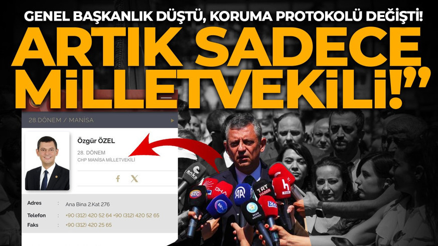 TBMM Özel'in özgeçmişinde “CHP Genel Başkanı” sıfatını kaldırdı