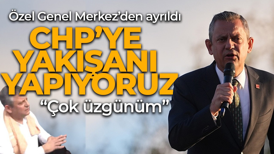 Özgür Özel Genel Merkez'den ayrıldı: Geri gelmek üzere çıkıyoruz