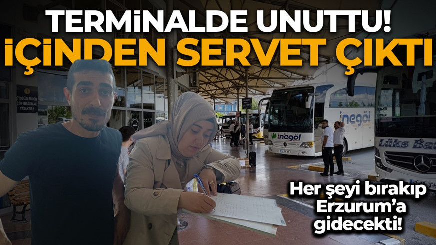 Terminalde unuttular! İçinde servet çıktı