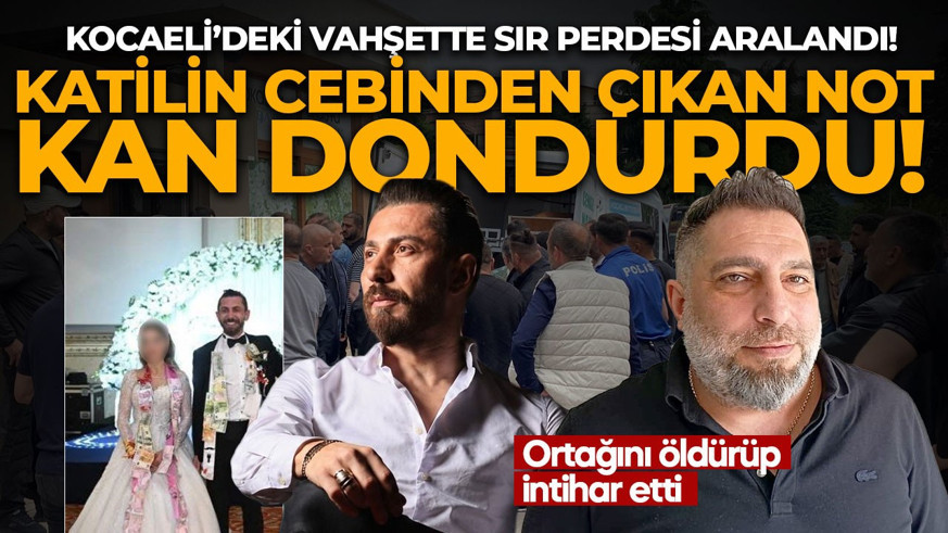 Ortağını öldürüp intihar etti: Katilin cebinden çıkan not kan dondurdu!