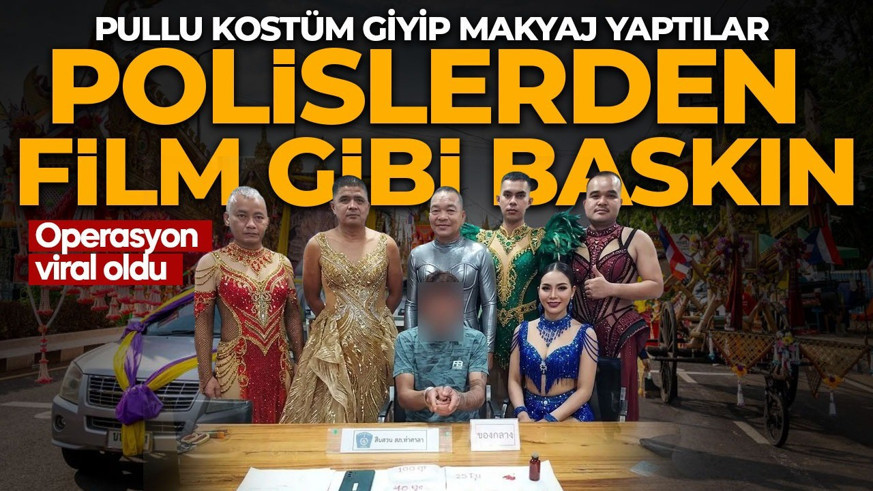 Dans gösterisi sandı, kıskıvrak yakalandı! Festivalin ortasında film gibi baskın:Tayland polisi bu kez dansçı oldu!