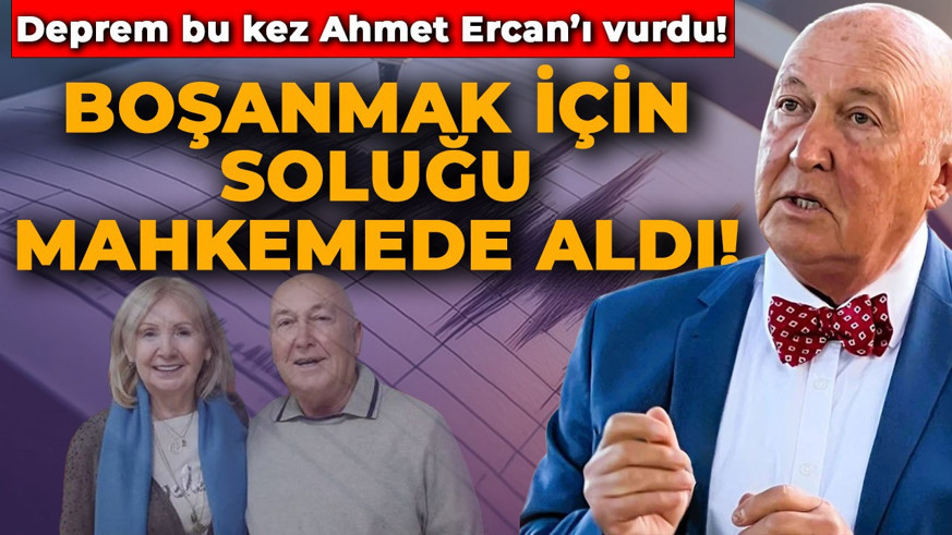 Deprem bu kez evliliğini vurdu! Ünlü profesör Ahmet Ercan boşanmak için soluğu mahkemede aldı