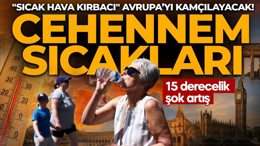Avrupa'da cehennem sıcakları! "Sıcak hava kırbacı" kıtayı kamçılayacak! 15 derecelik şok artış