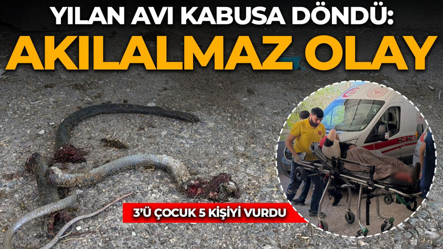Şanlıurfa’da akılalmaz olay! Yılan avı kabusa döndü: 3'ü çocuk 5 kişiyi vurdu