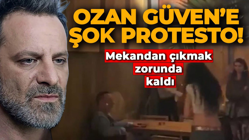 Ozan Güven'e şok protesto: Mekandan çıkmak zorunda kaldı