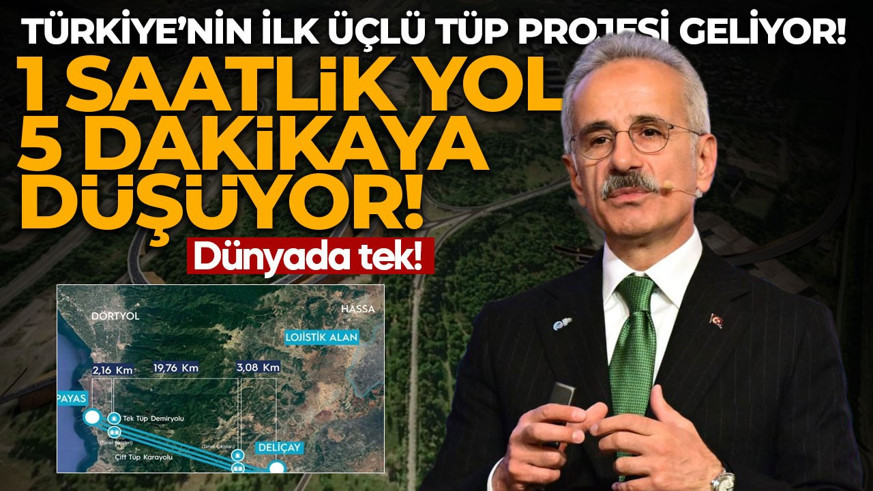 Dünyada tek: 1 saatlik yol 5 dakikaya düşüyor! Bakan Uraloğlu duyurdu