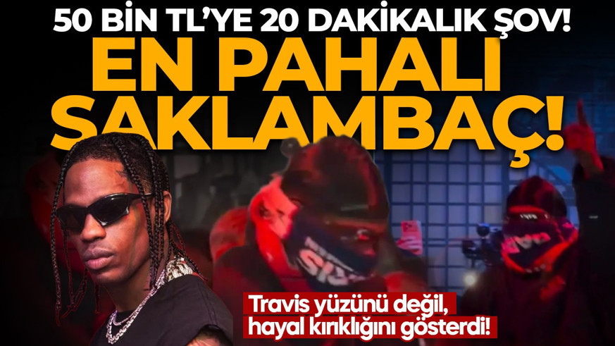 Travis Scott'tan skandal konser: Sahnede 20 dakika kaldı, yüzünü bile göstermedi