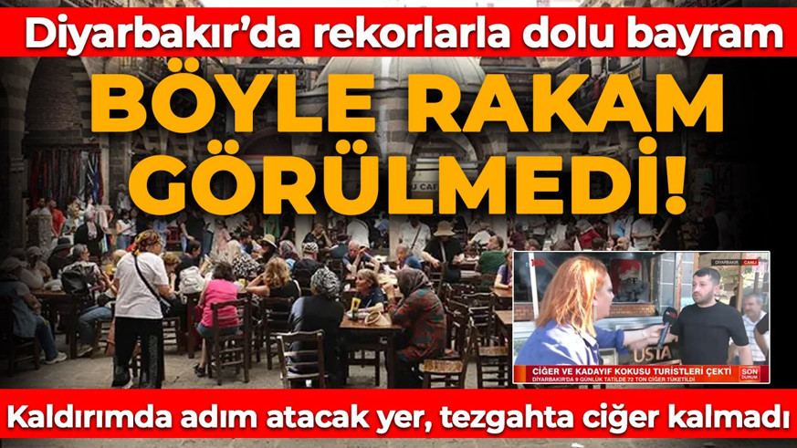 Diyarbakır bayramda doldu taştı! 9 günde 400 bin ziyaretçi geldi, 72 ton ciğer tüketildi