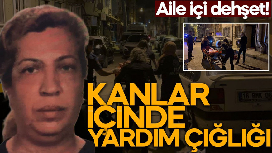 Kanlar içinde yardım çığlığı: Annesini bıçaklayıp dehşet saçtı