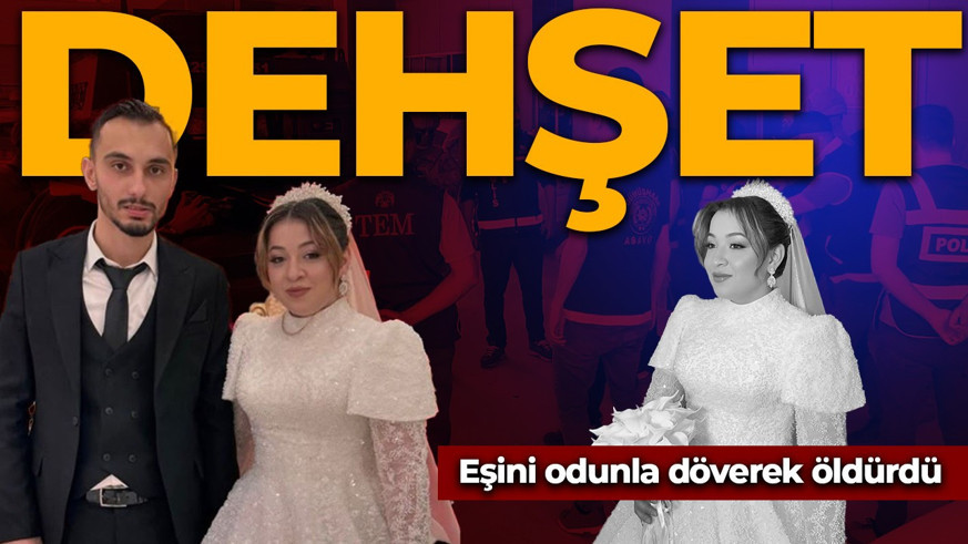 Kan donduran dehşet: Eşini odunla döverek öldürdü