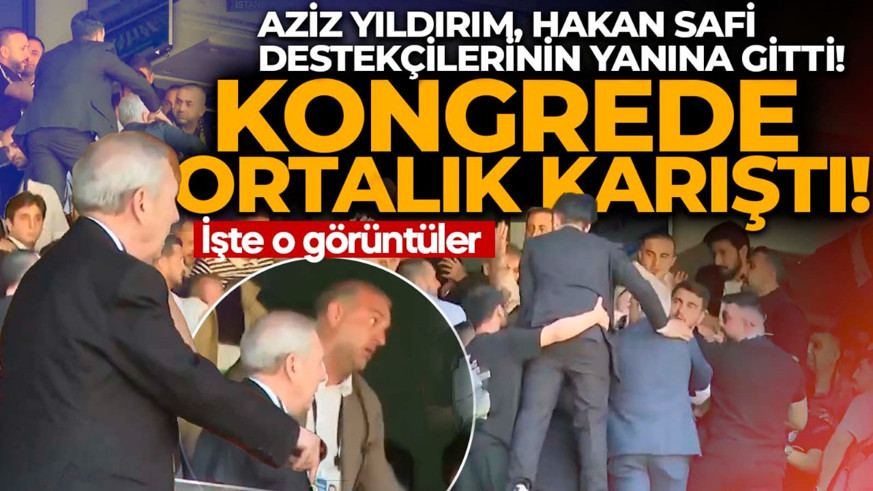 Kongrede gerilim bitmiyor! Aziz Yıldırım, Hakan Safi destekçilerinin yanına gitti! İşte o görüntüler