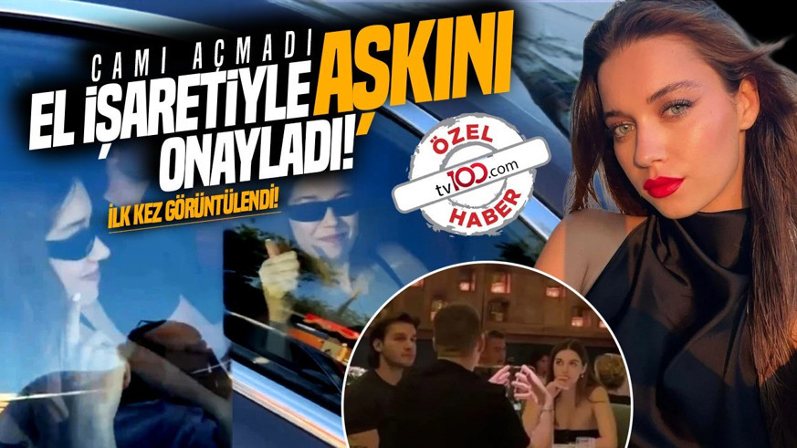 Afra Saraçoğlu, iş insanı sevgilisiyle ilk kez görüntülendi! Birlikteliği doğrulayan el işareti