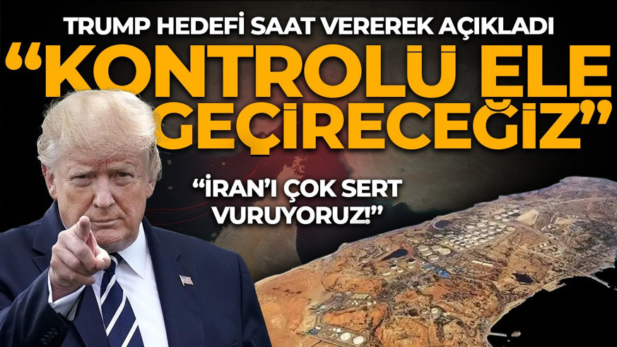 Trump'tan İran'a sert tehdit! Hedefi saat vererek açıkladı: "Kontrolü ele alacağız!"