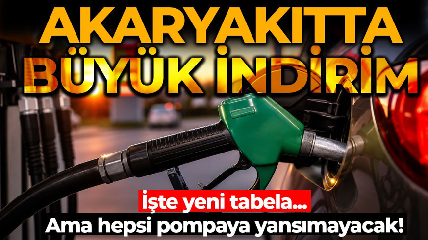 Akaryakıtta büyük indirim! Pompaya ne kadarı yansıyacak? İşte yeni tabela